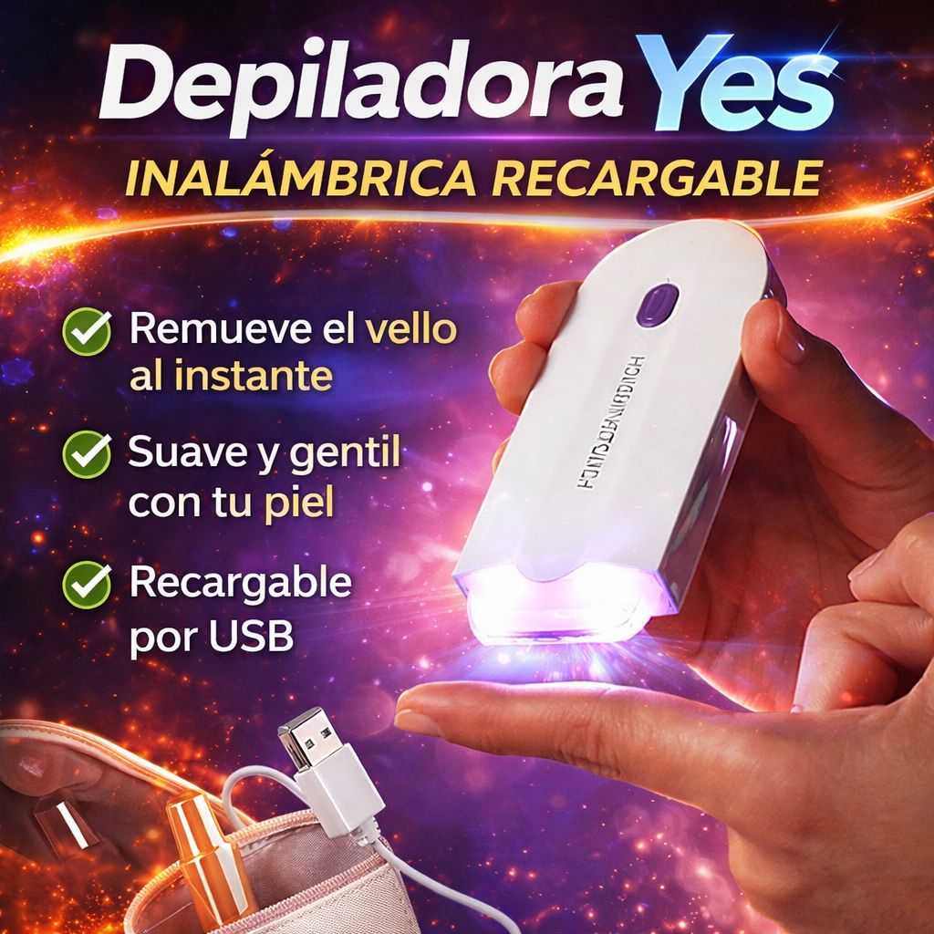 Depiladora Yes Inalámbrica Recargable